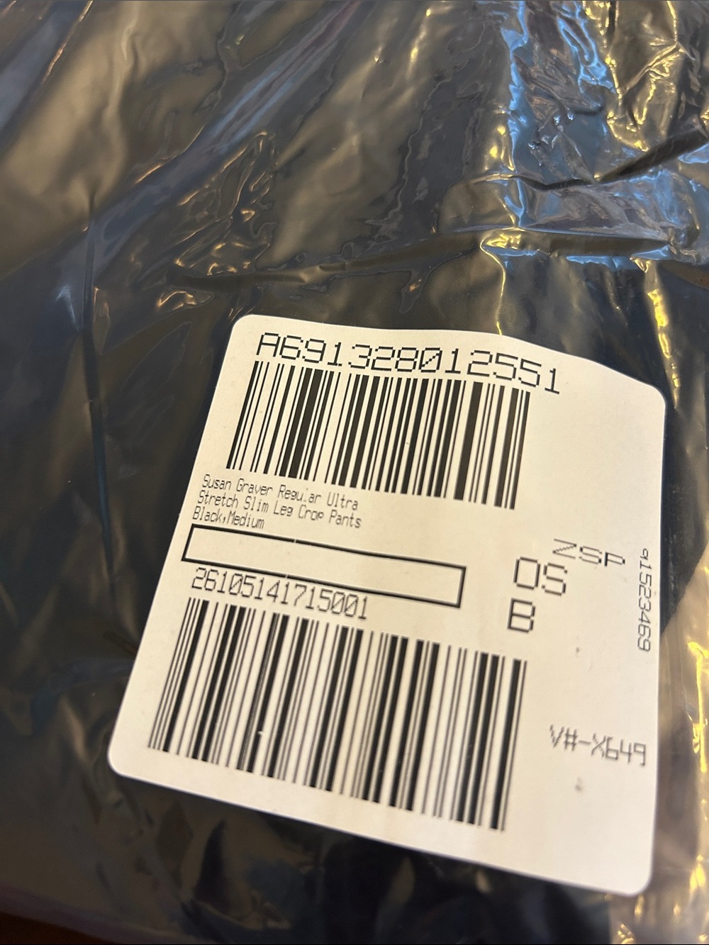 Susan Graver Regular Ultra Stretch Slim Leg Crop Pants Size M Black - Picture 5 of 5